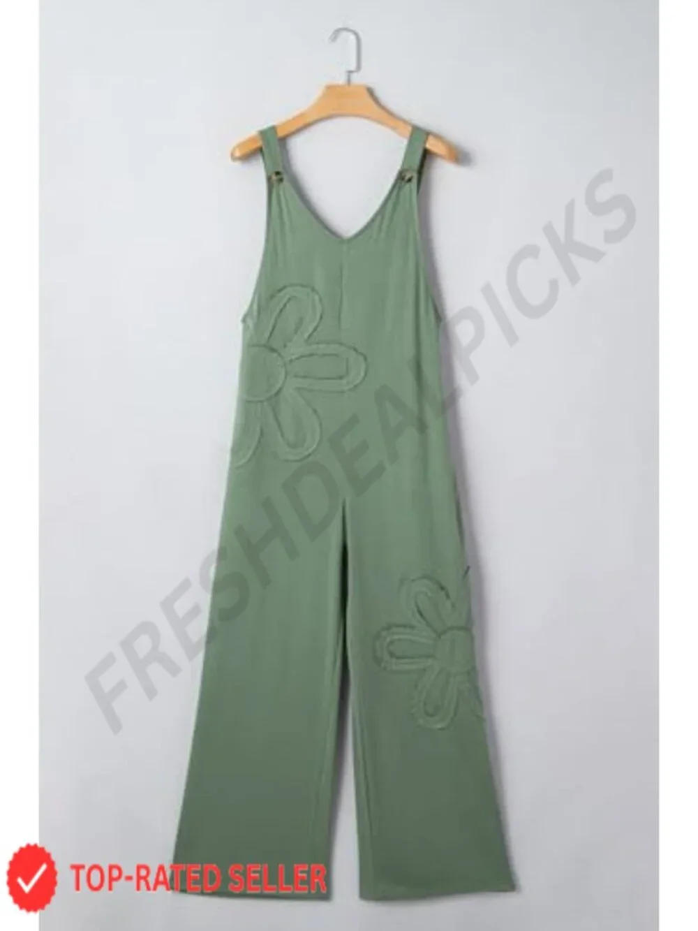 Bohemian Wide Leg Jumpsuit Romper with Pockets